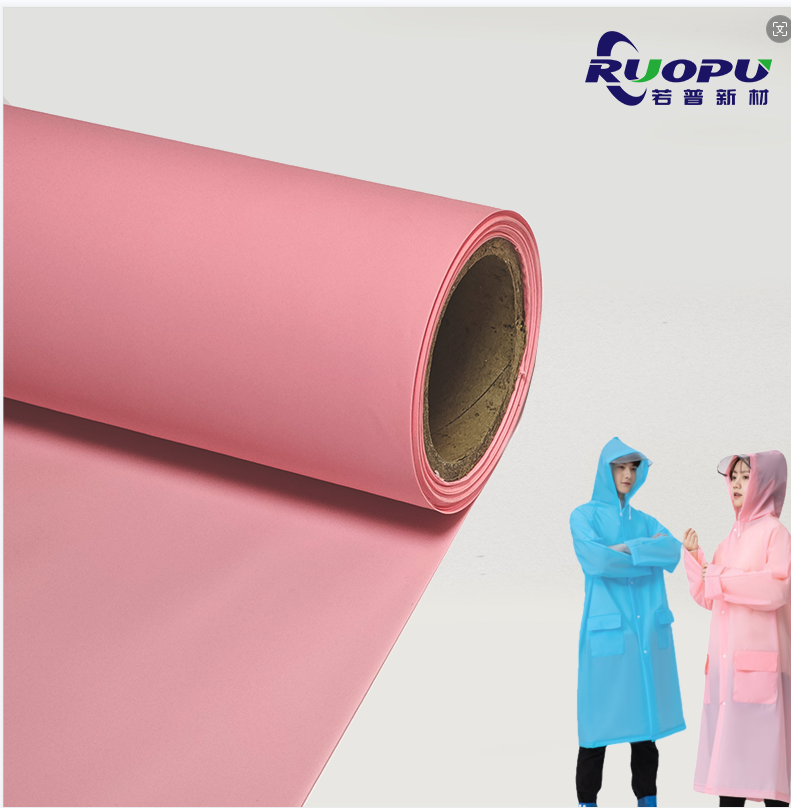 Matte Waterproof Reusable Adult EVA raincoat